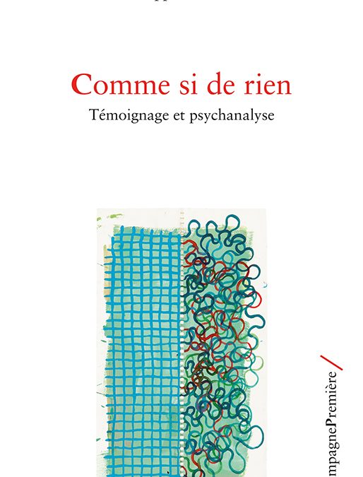 Comme si de rien, de Philippe Réfabert, prix Œdipe le Salon 2019