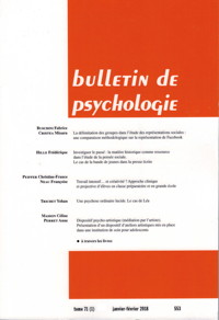 Recension de Psychoses infantiles et autisme. Vers une poétique du corps d’Éliane Allouch, 2017